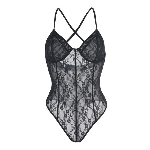 Free People Other - Free People/ Intimately/ Black Lace Bodysuit E14